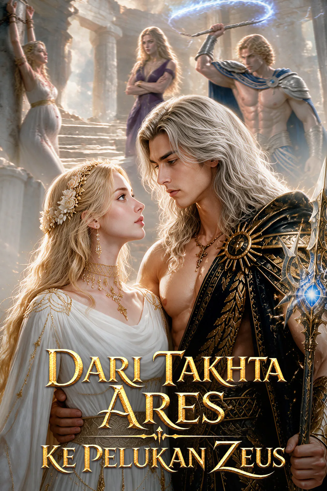 Poster Dari Takhta Ares ke Pelukan Zeus