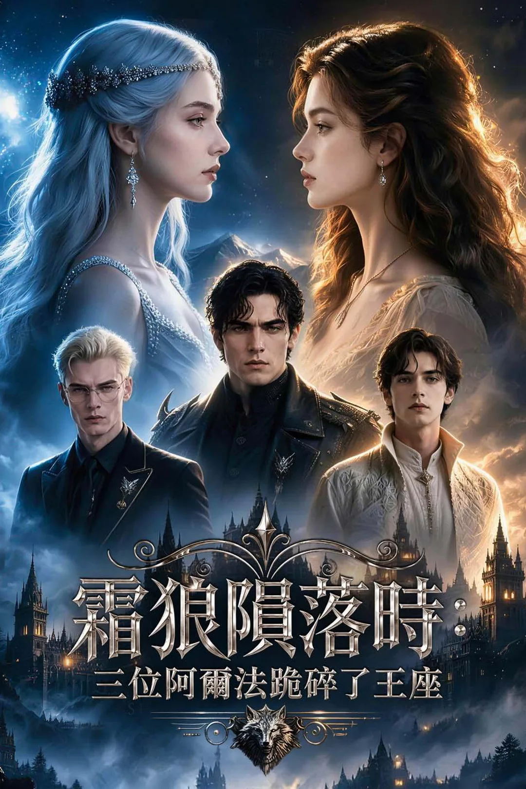 《霜狼隕落時：三位阿爾法跪碎了王座》海報