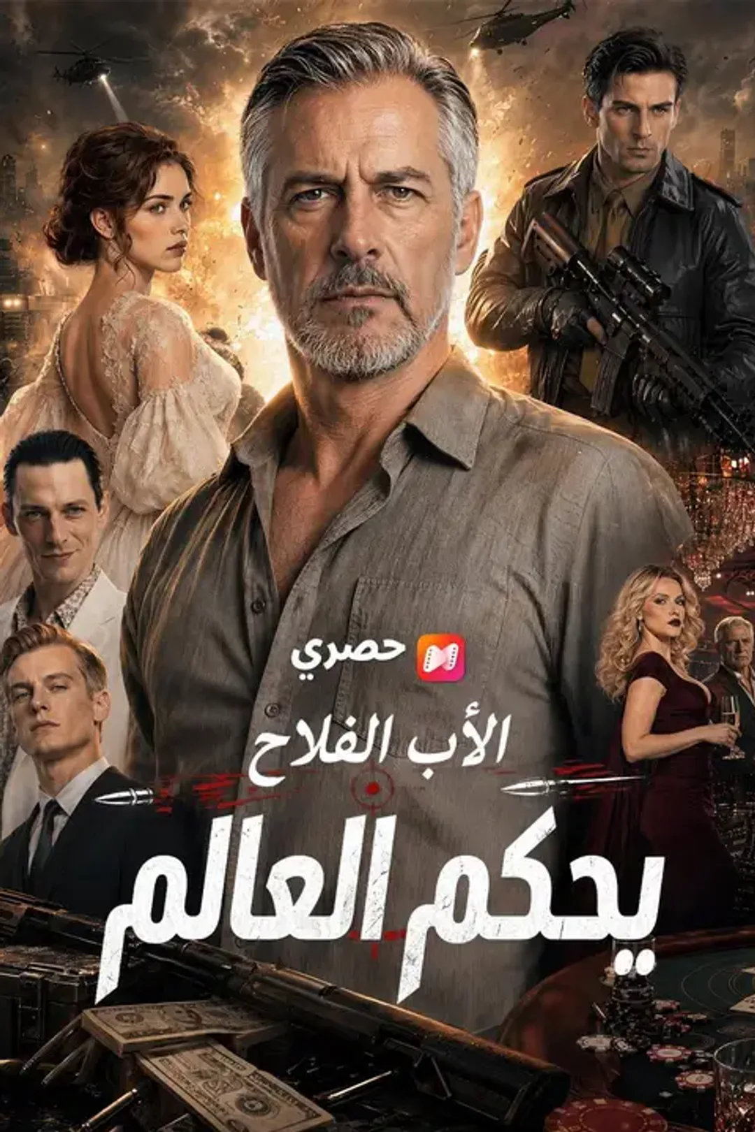ملصق مسلسل «الأب الفلاح يحكم العالم»
