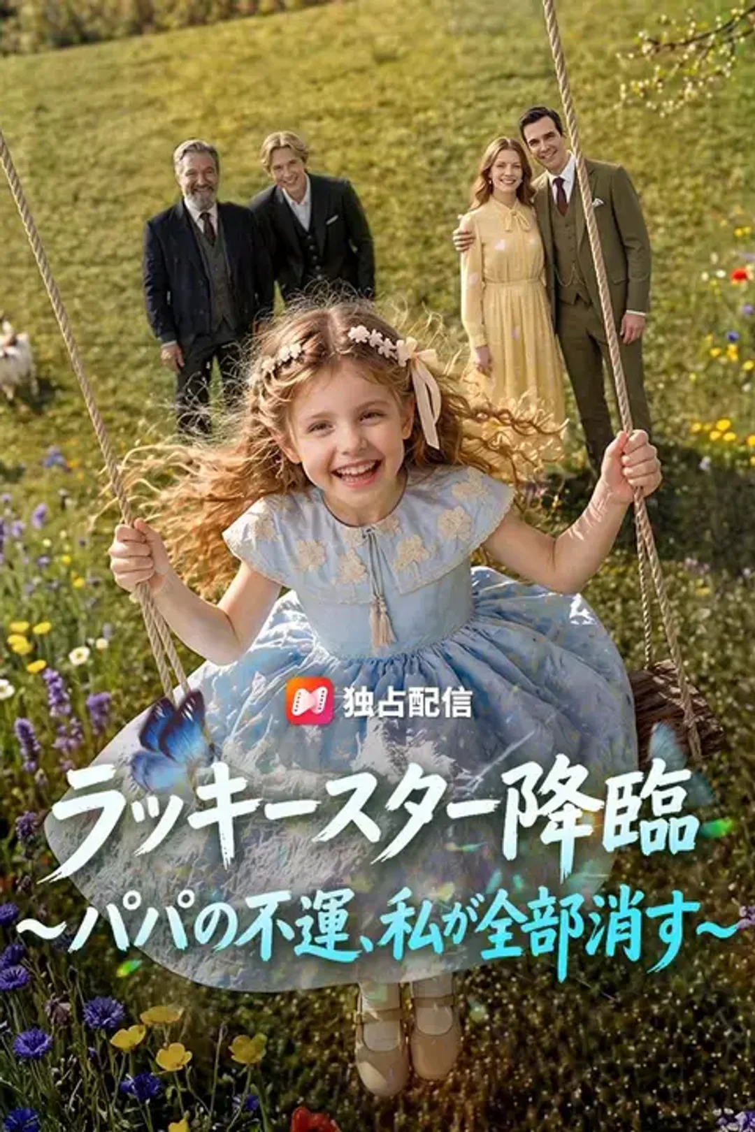 ラッキースター降臨～パパの不運、私が全部消す～のポスター
