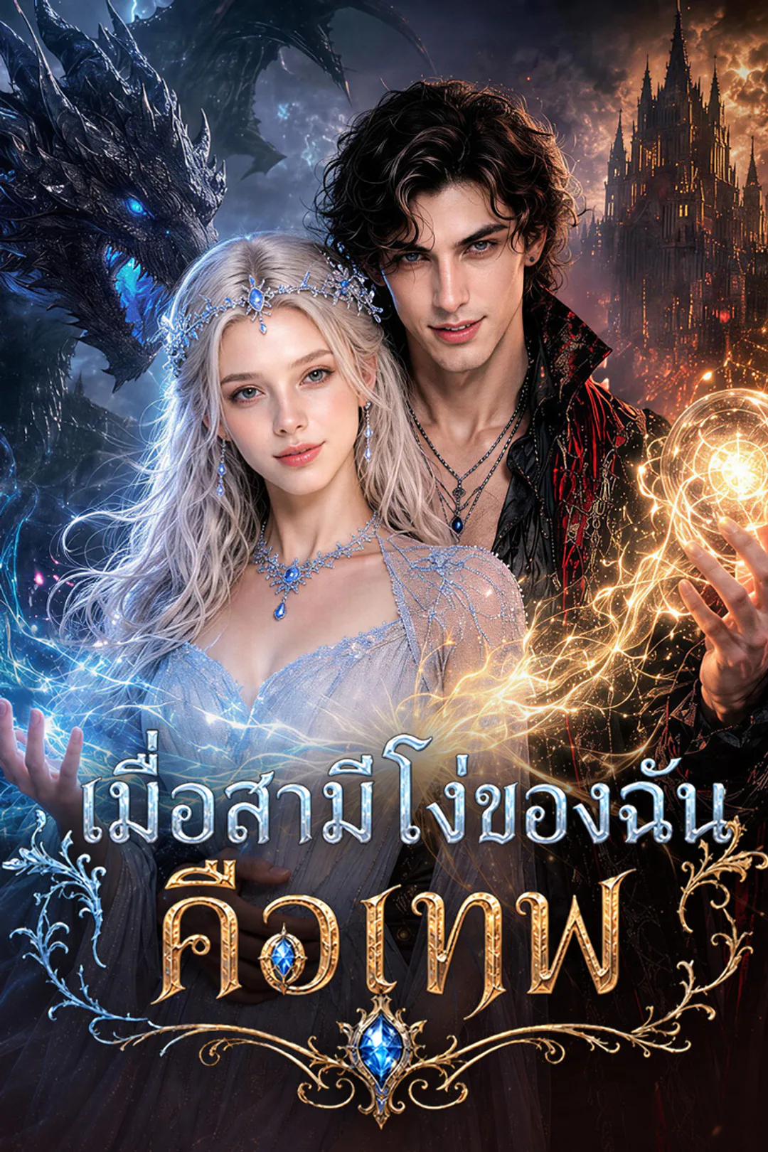 โปสเตอร์ เมื่อสามีโง่ของฉันคือเทพ（ฉบับพากย์ ）