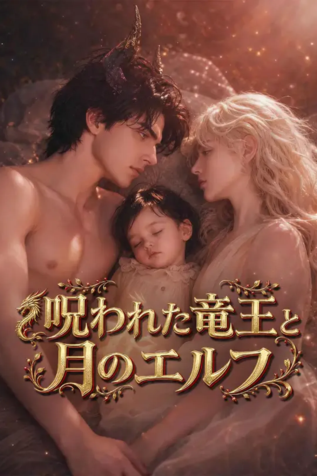 呪われた竜王と月のエルフのポスター