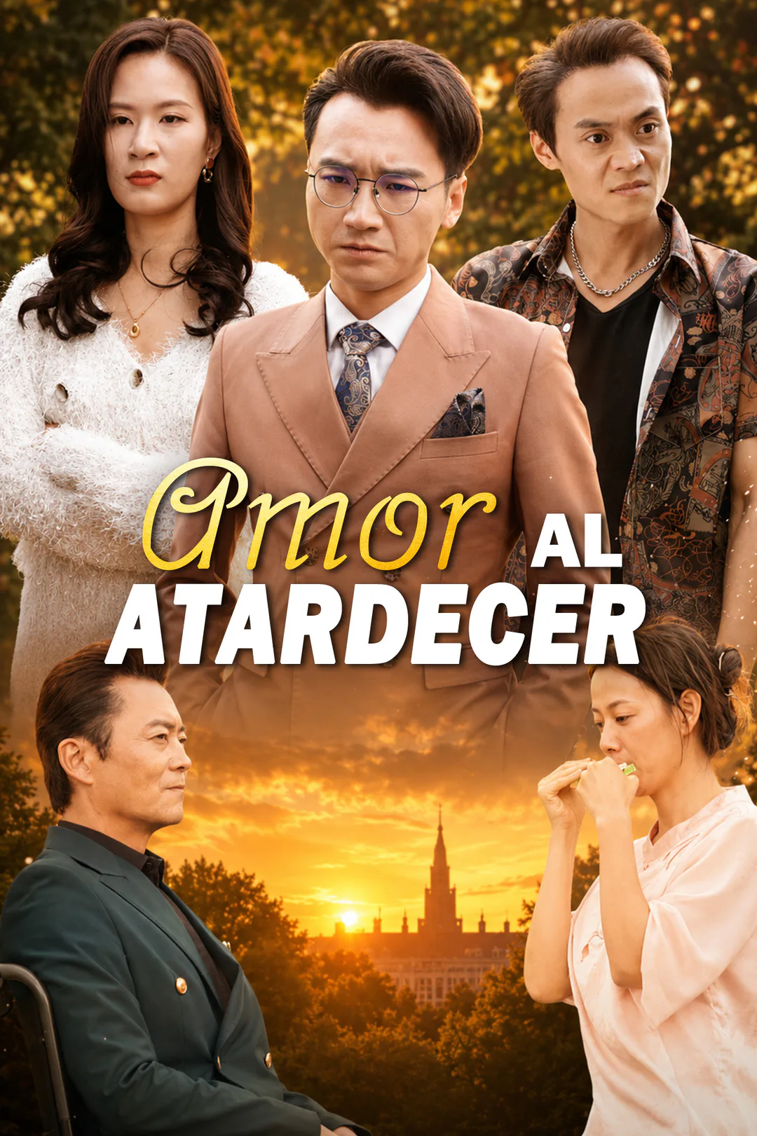 Póster de Amor al Atardecer