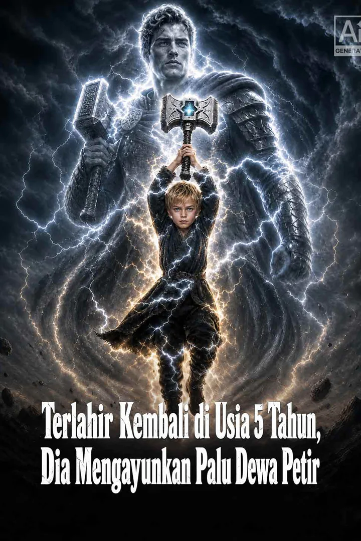 Poster Terlahir Kembali di Usia 5 Tahun, Dia Mengayunkan Palu Dewa Petir
