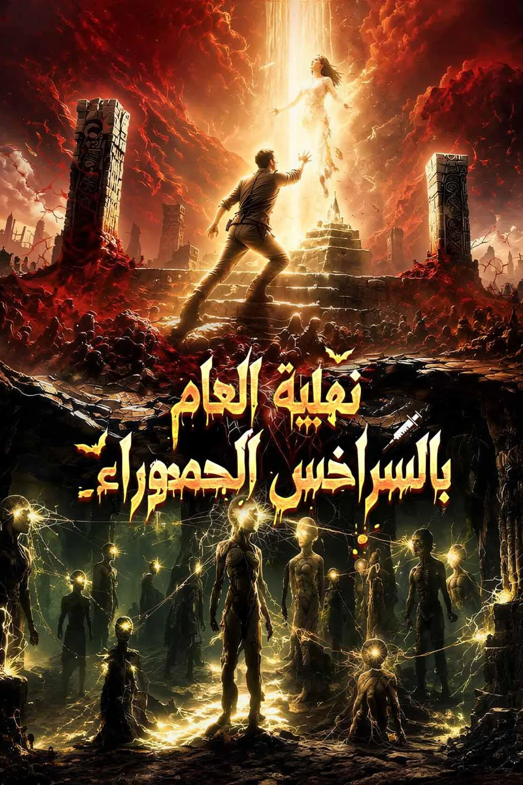 ملصق مسلسل «نهاية العالم بالسراخس الحمراء»