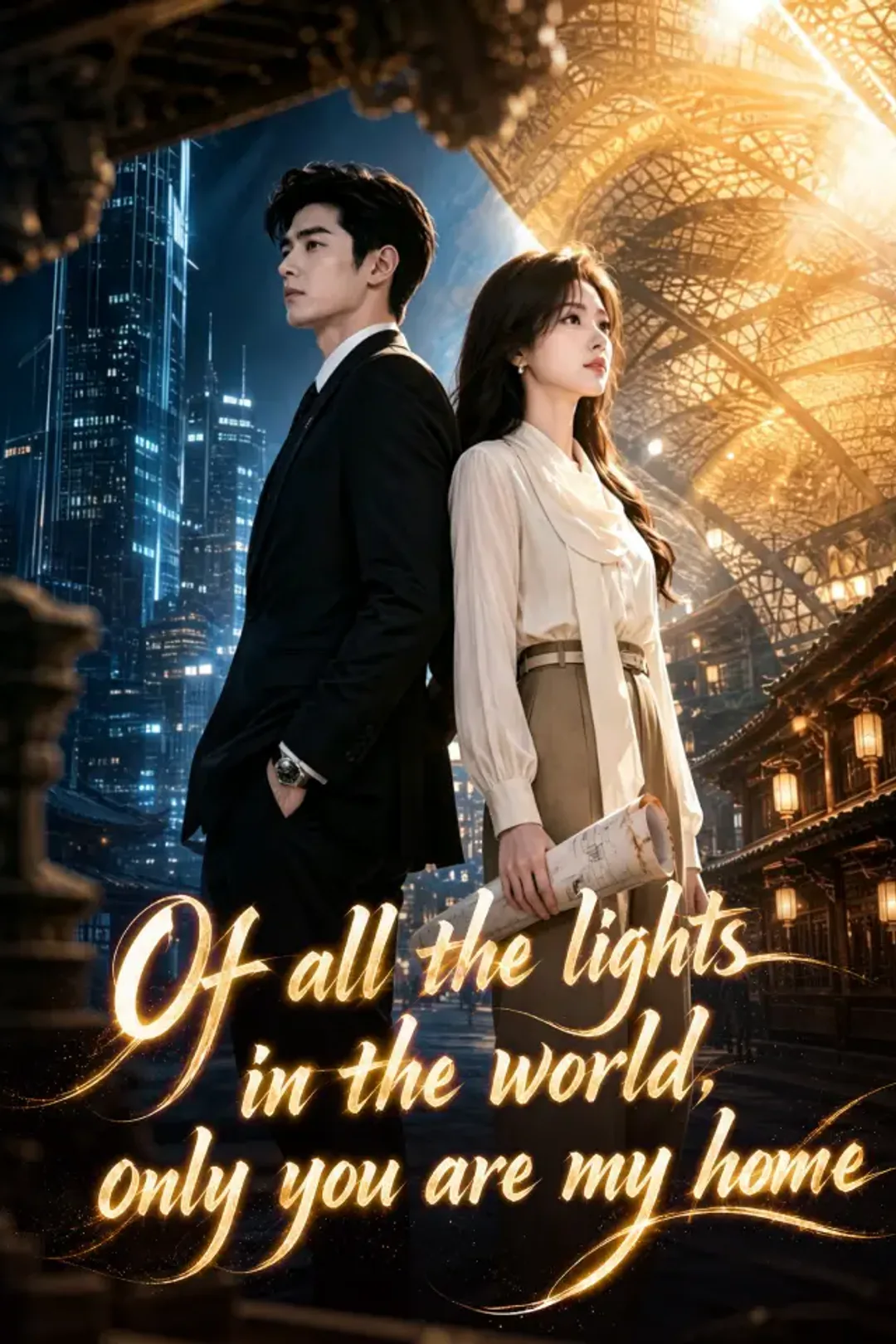 Of all the lights in the world, only you are my home poster