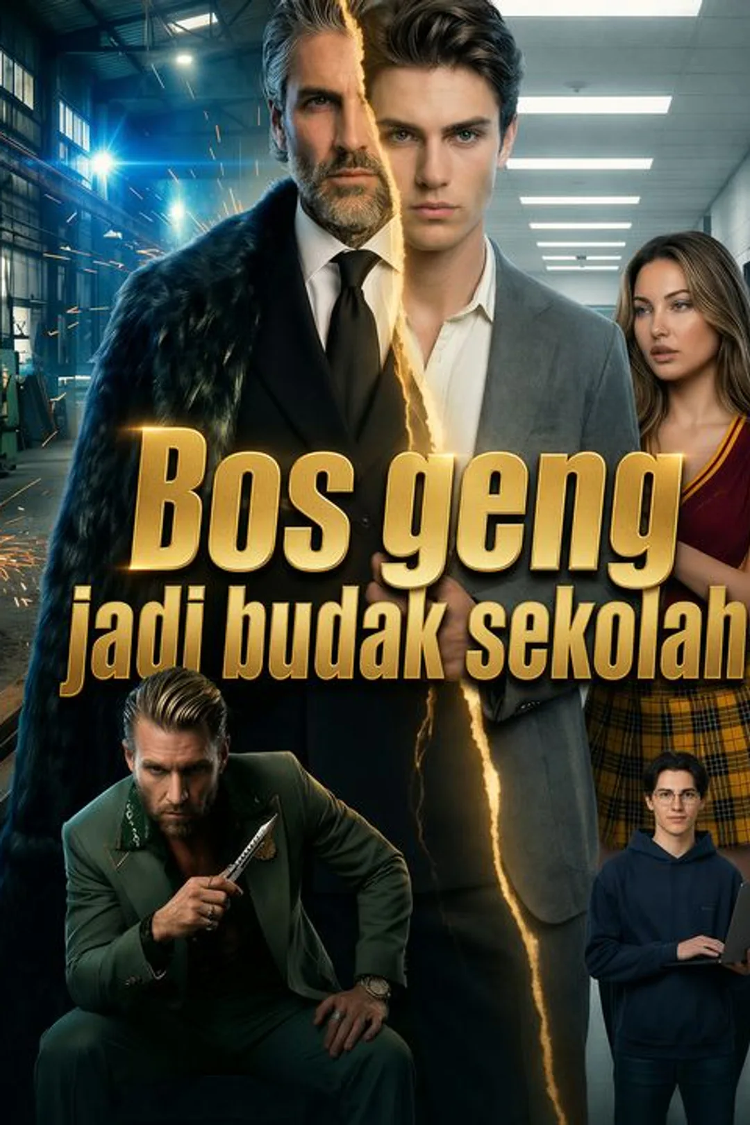 Poster Bos geng jadi budak sekolah