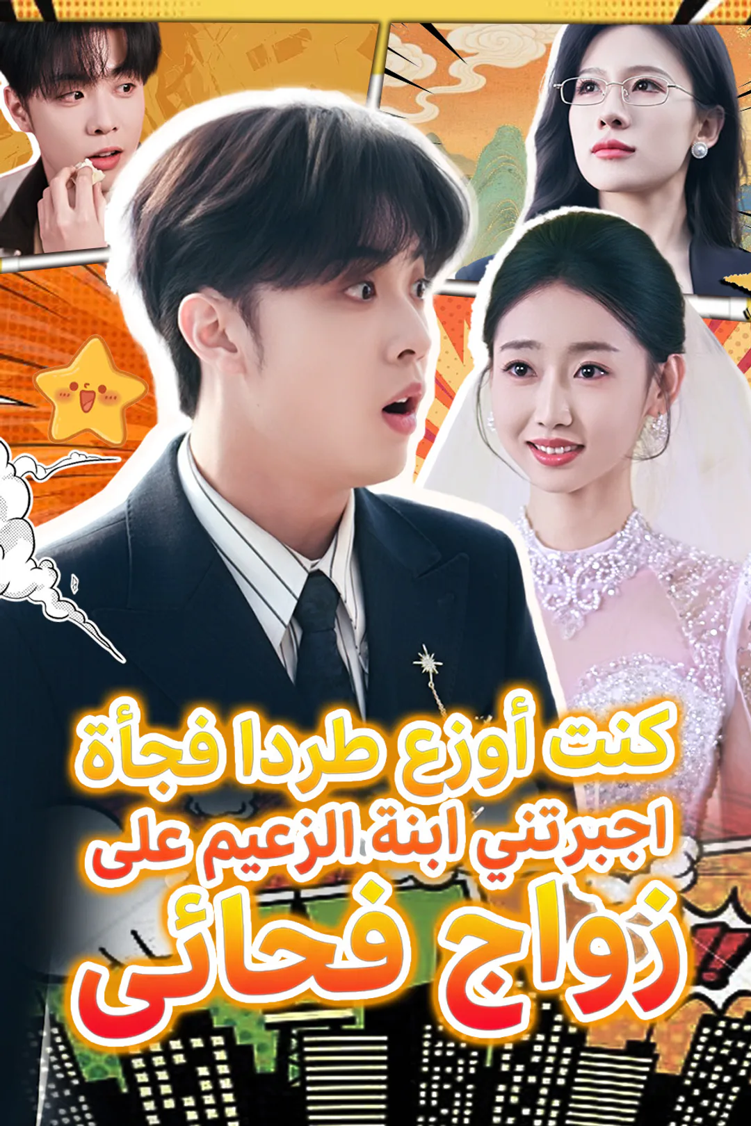 ملصق مسلسل «كنت أوزع طردا فجأة أجبرتني ابنة الزَعيم على زواج فجائيٍ»