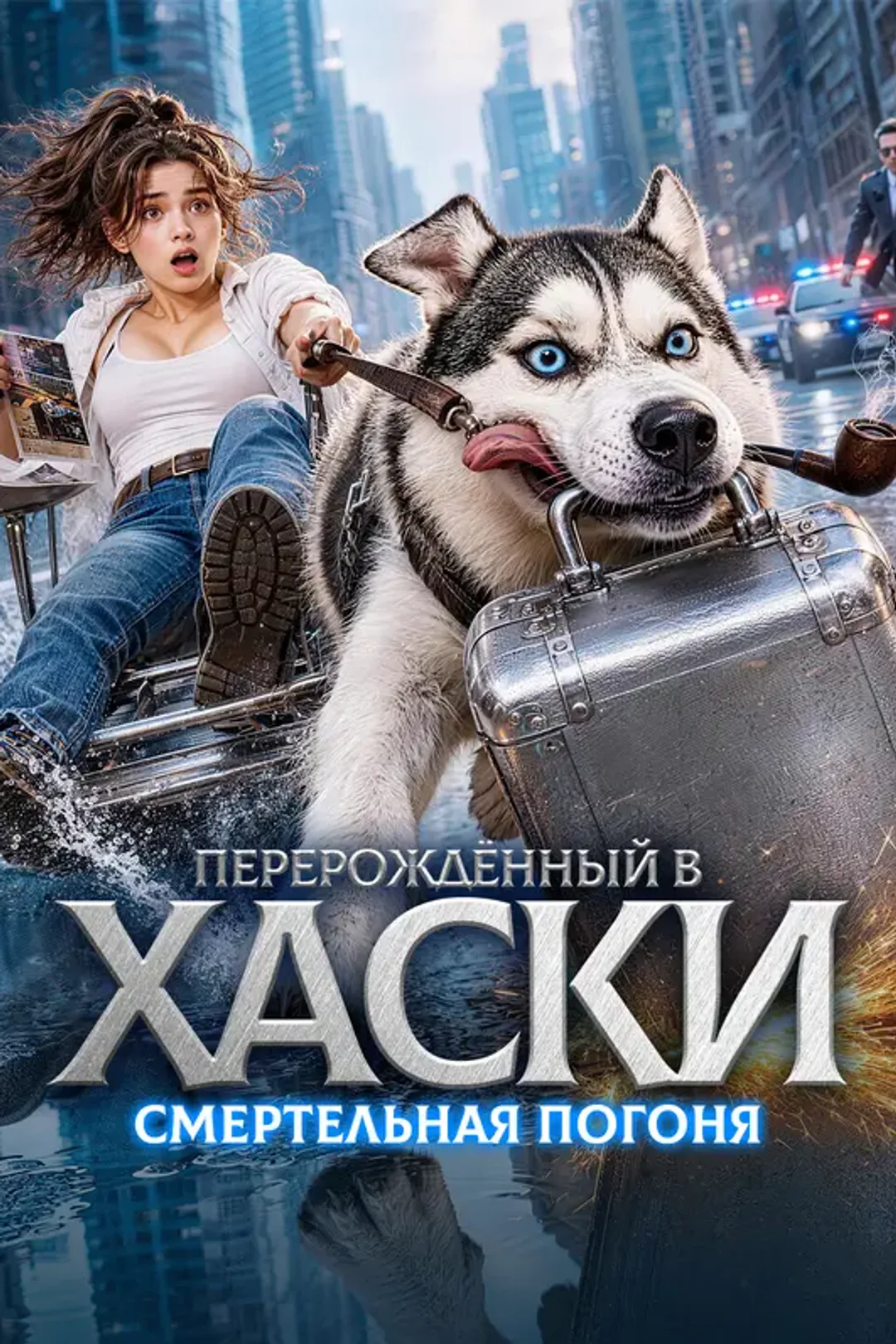 Постер сериала «Перерождённый в хаски: Смертельная погоня»