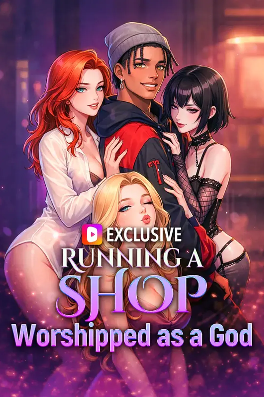 Running a Shop, Worshipped as a God poster