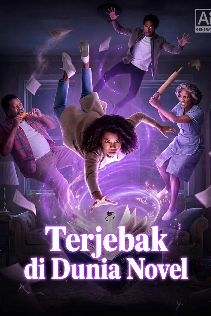 Poster Terjebak di Dunia Novel