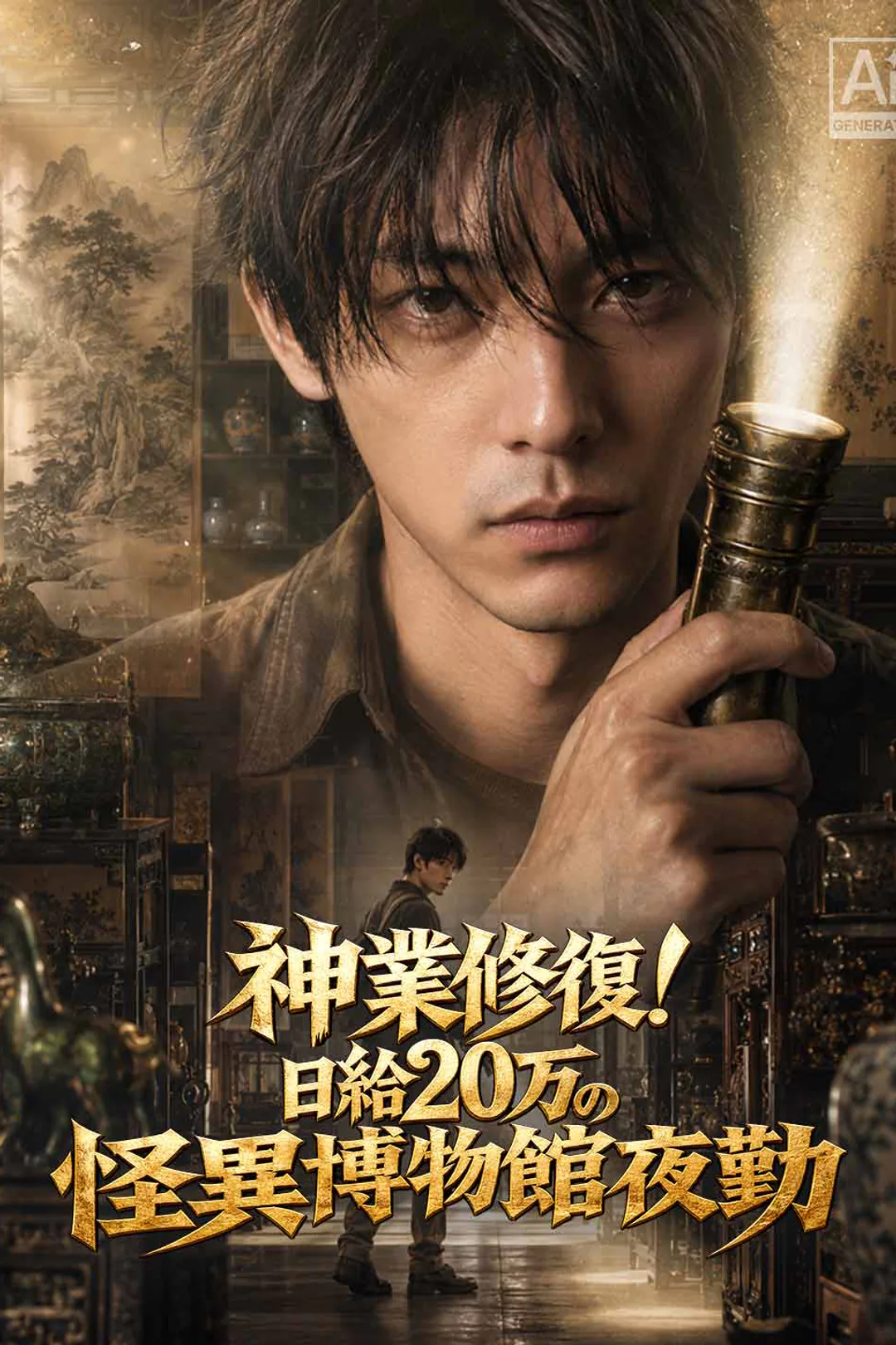 神業修復！日給20万の怪異博物館夜勤のポスター