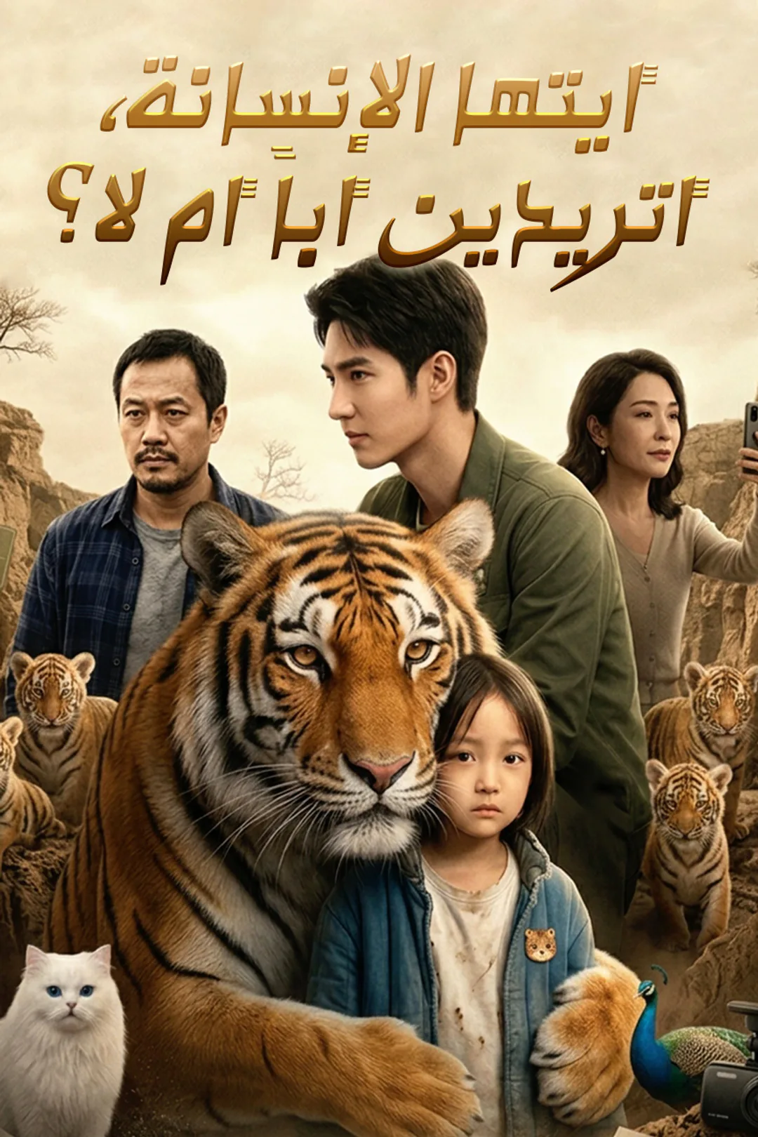 ملصق مسلسل «أيتها الإنسانة، أتريدين أباً أم لا؟(دبلجة)»