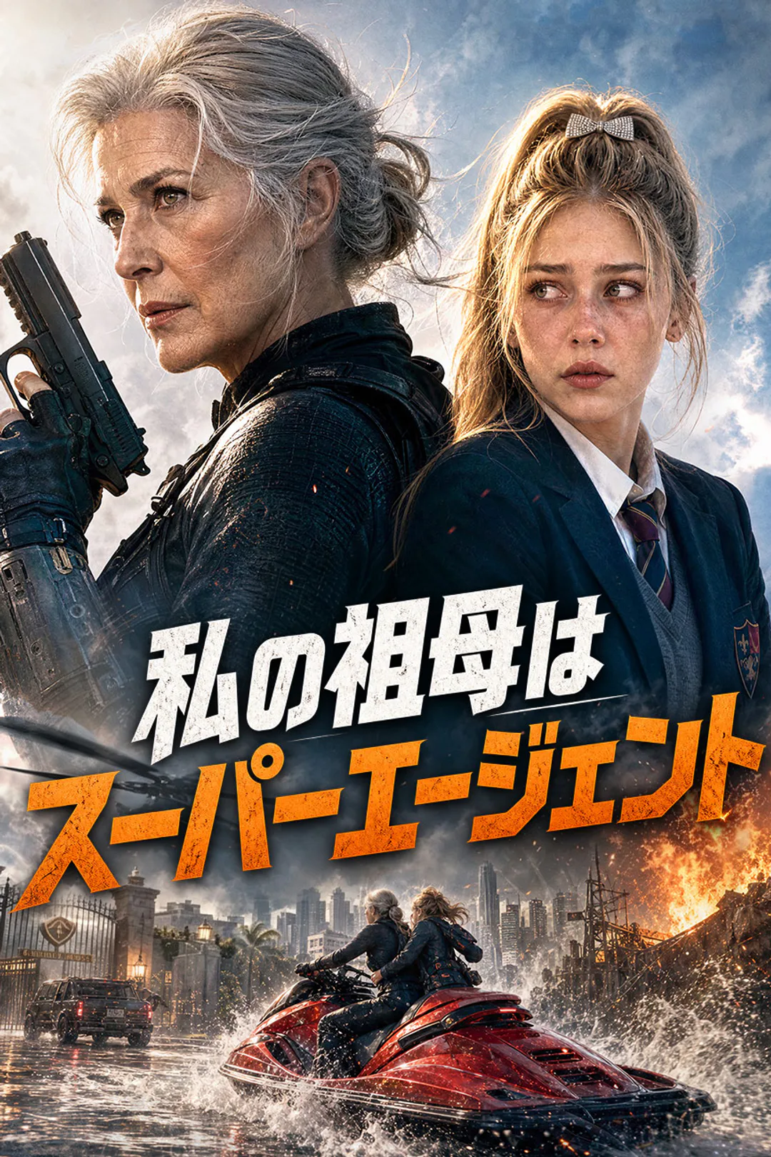 私の祖母はスーパーエージェントのポスター