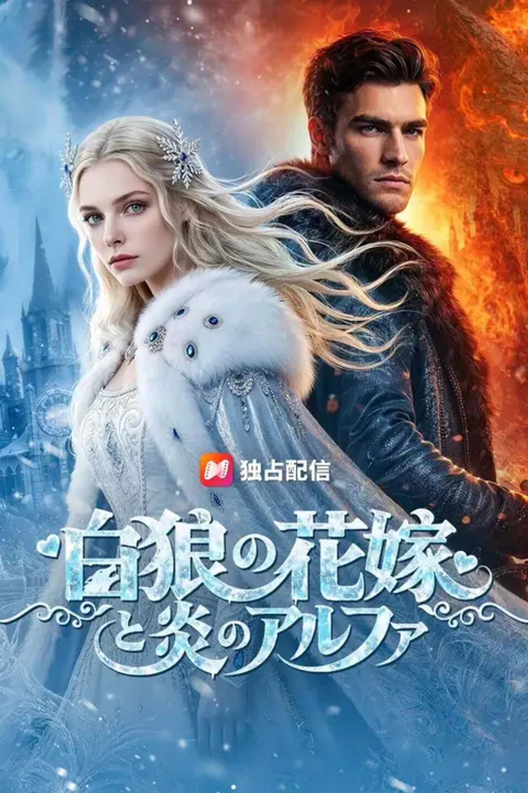 白狼の花嫁と炎のアルファのポスター