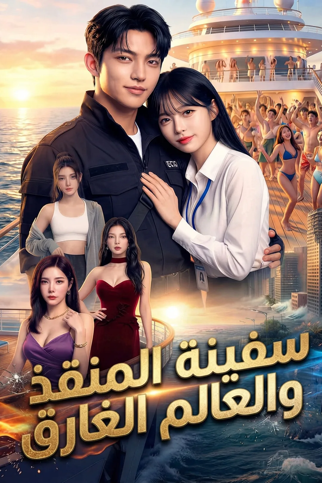 ملصق مسلسل «سفينة المنقذ والعالم الغارق»