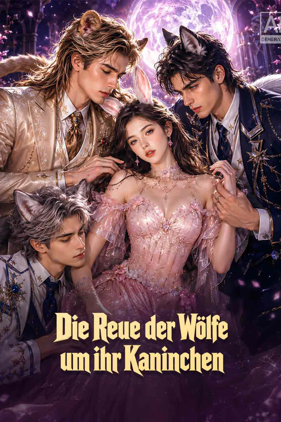 Poster von Die Reue der Wölfe um ihr Kaninchen
