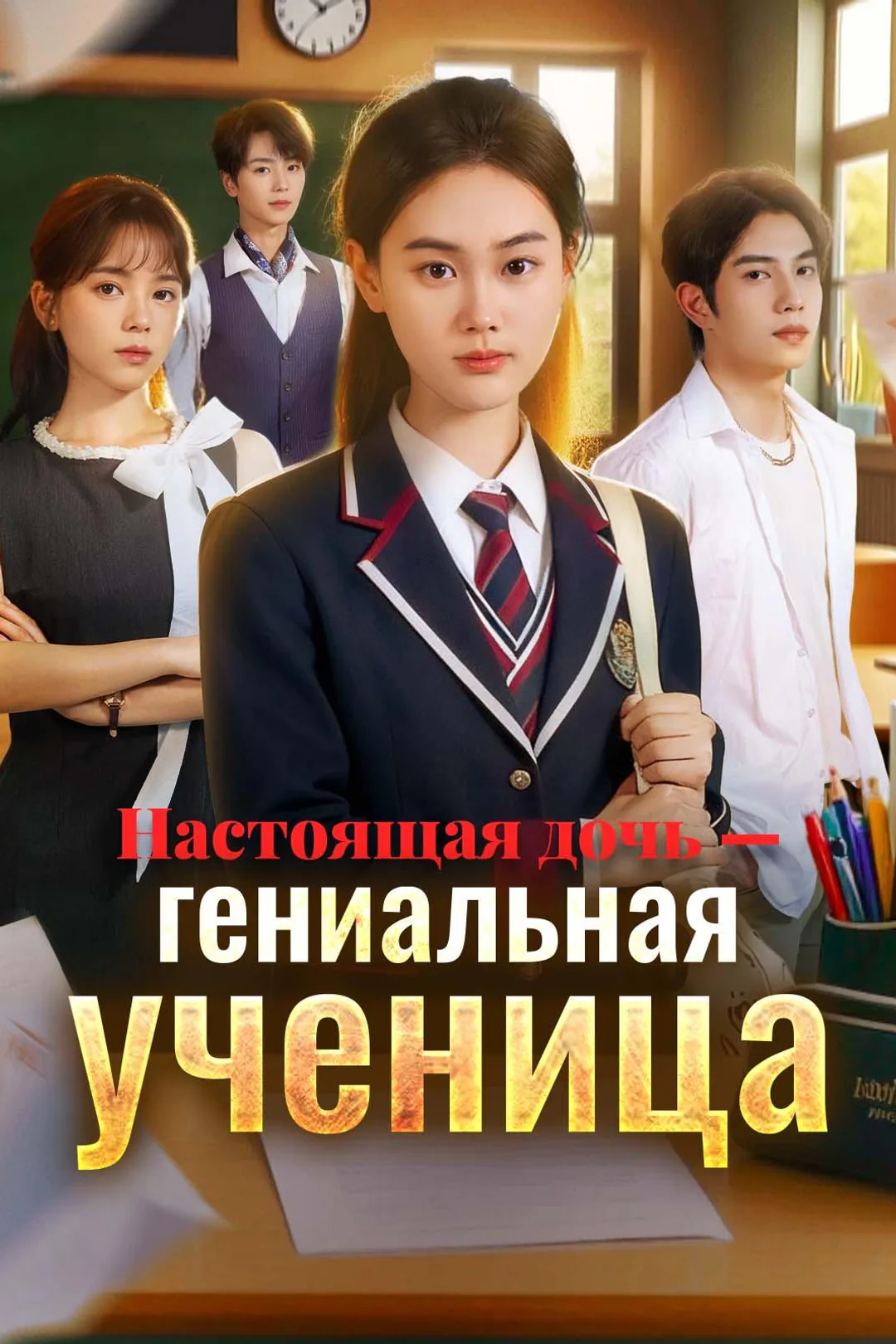 Постер сериала «Настоящая дочь — гениальная ученица»