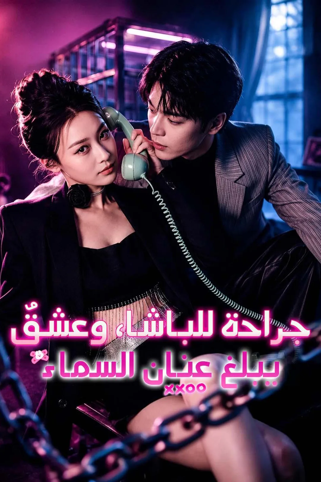 ملصق مسلسل «جراحة للباشا، وعشقٌ يبلغ عنان السماء»