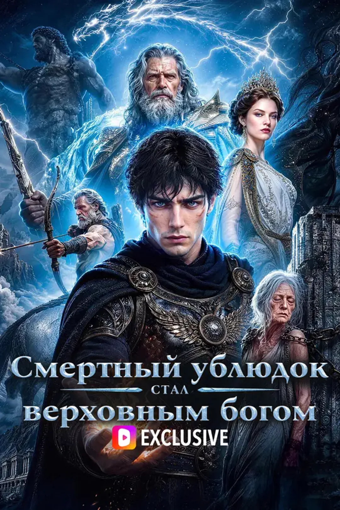 Постер сериала «Смертный ублюдок стал верховным богом»