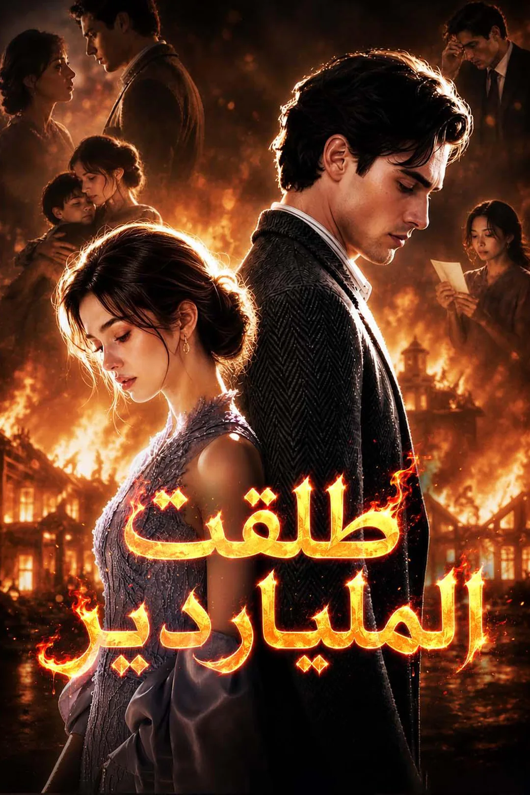 ملصق مسلسل «طلقت الملياردير»