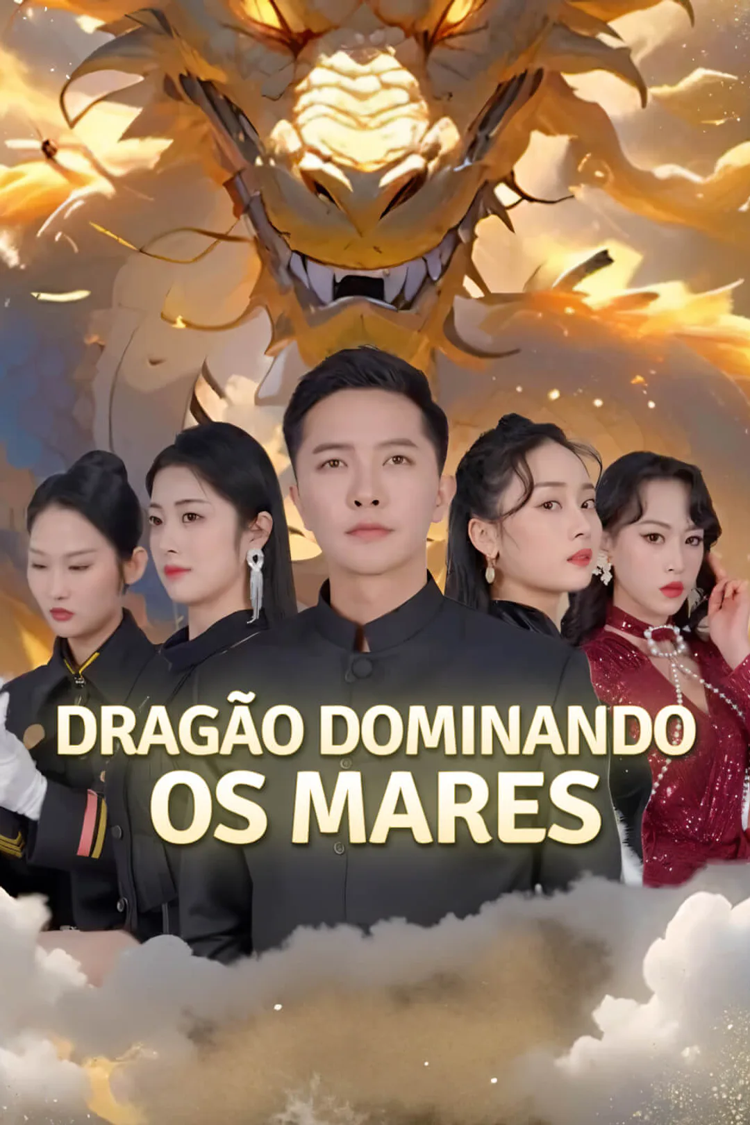 Pôster de Dragão Dominando os Mares