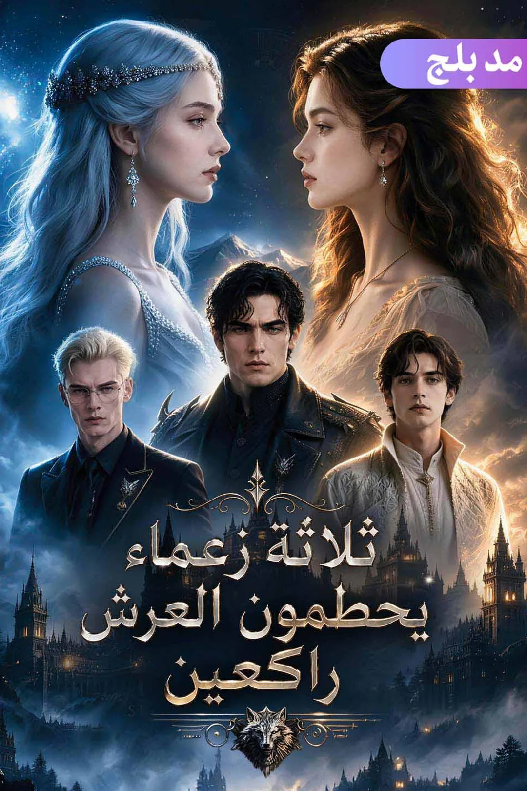 ملصق مسلسل «ثلاثة زعماء يحطمون العرش راكعين»