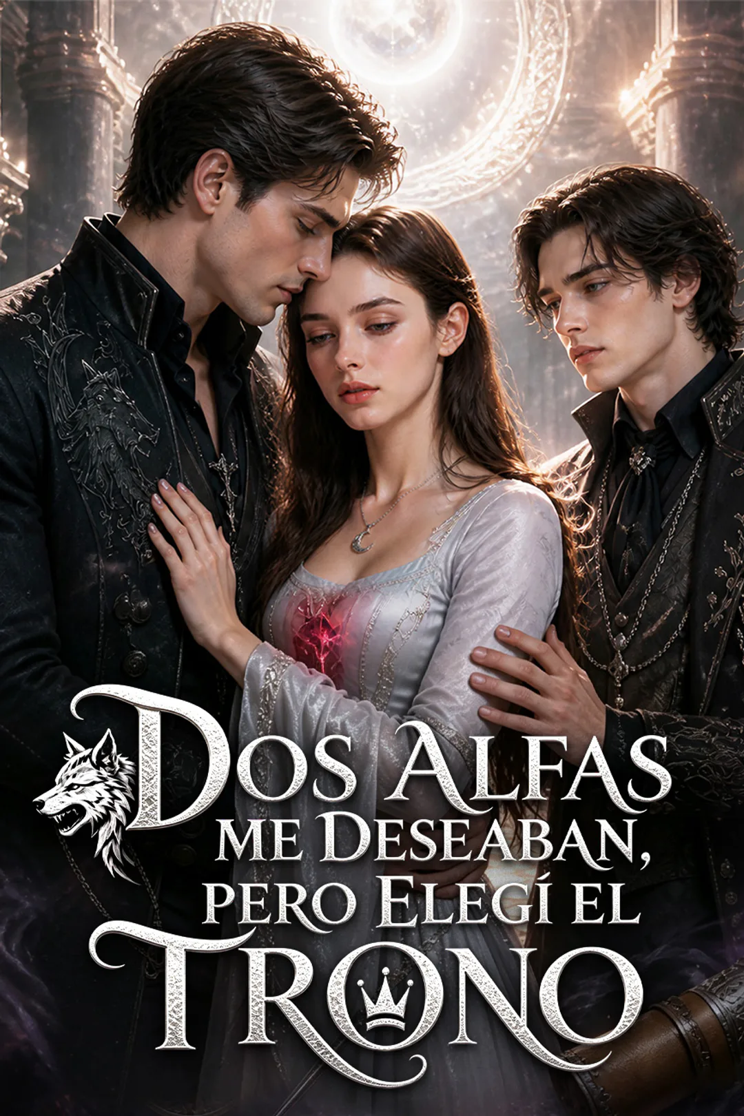 Póster de Dos Alfas me deseaban, pero elegí el trono