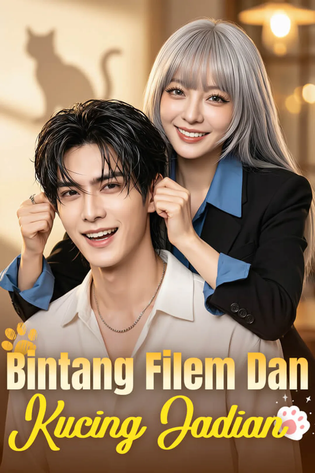 Poster Bintang Filem dan Kucing Jadian