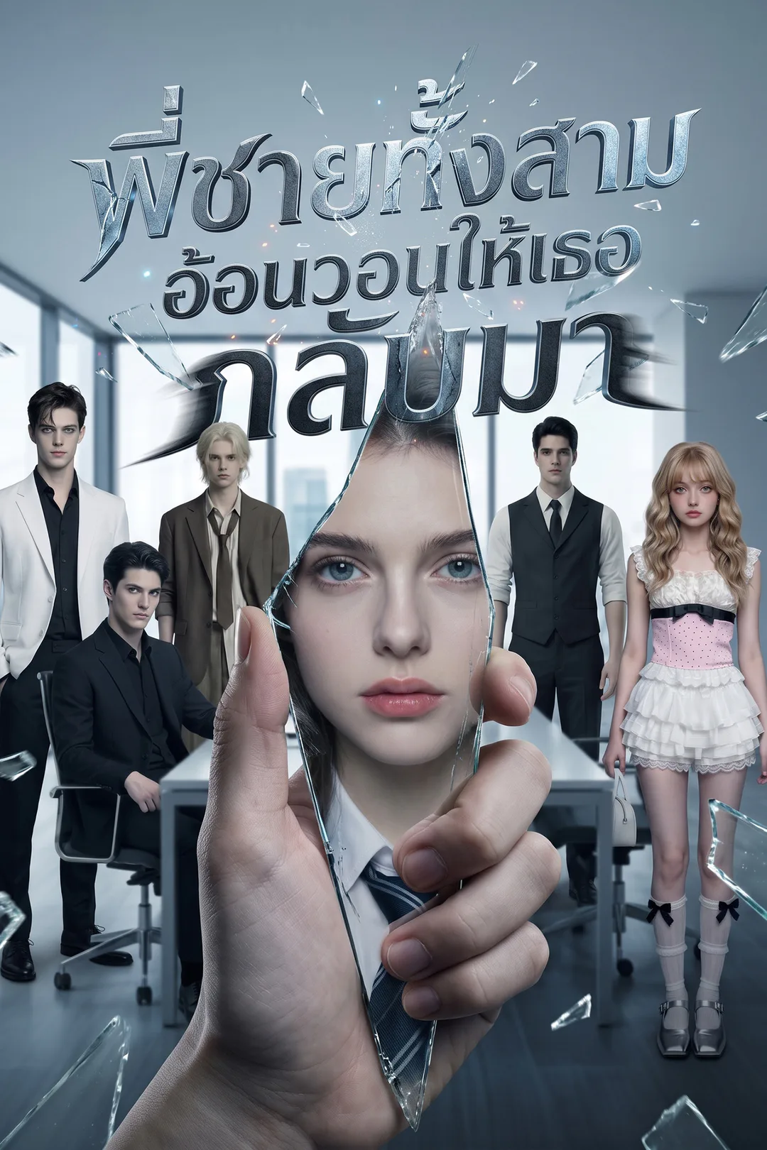 โปสเตอร์ พี่ชายทั้งสามอ้อนวอนให้เธอกลับมา