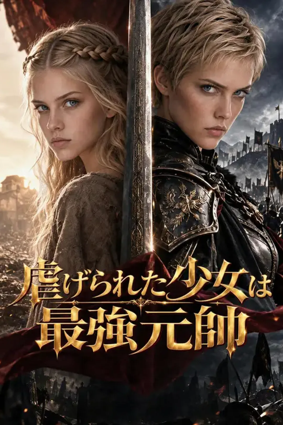 虐げられた少女は最強元帥のポスター