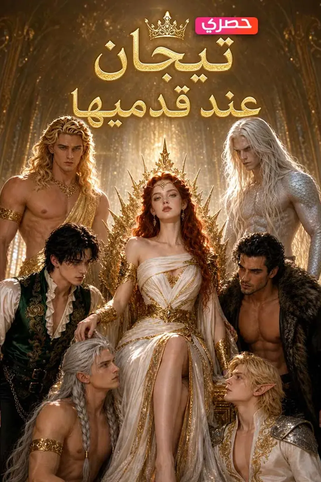 ملصق مسلسل «تيجان عند قدميها»