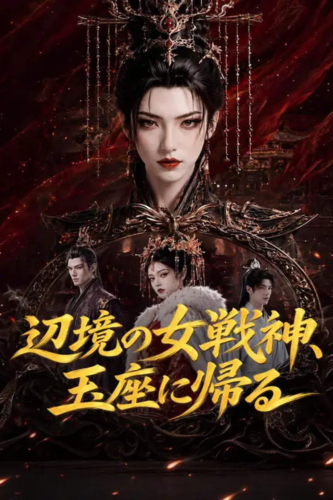 辺境の女戦神、玉座に帰るのポスター