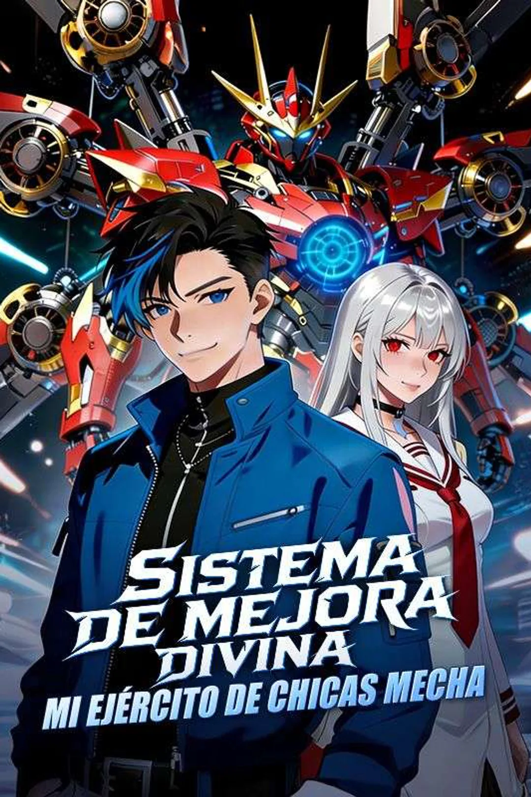 Póster de Sistema de Mejora Divina: mi ejército de chicas mecha
