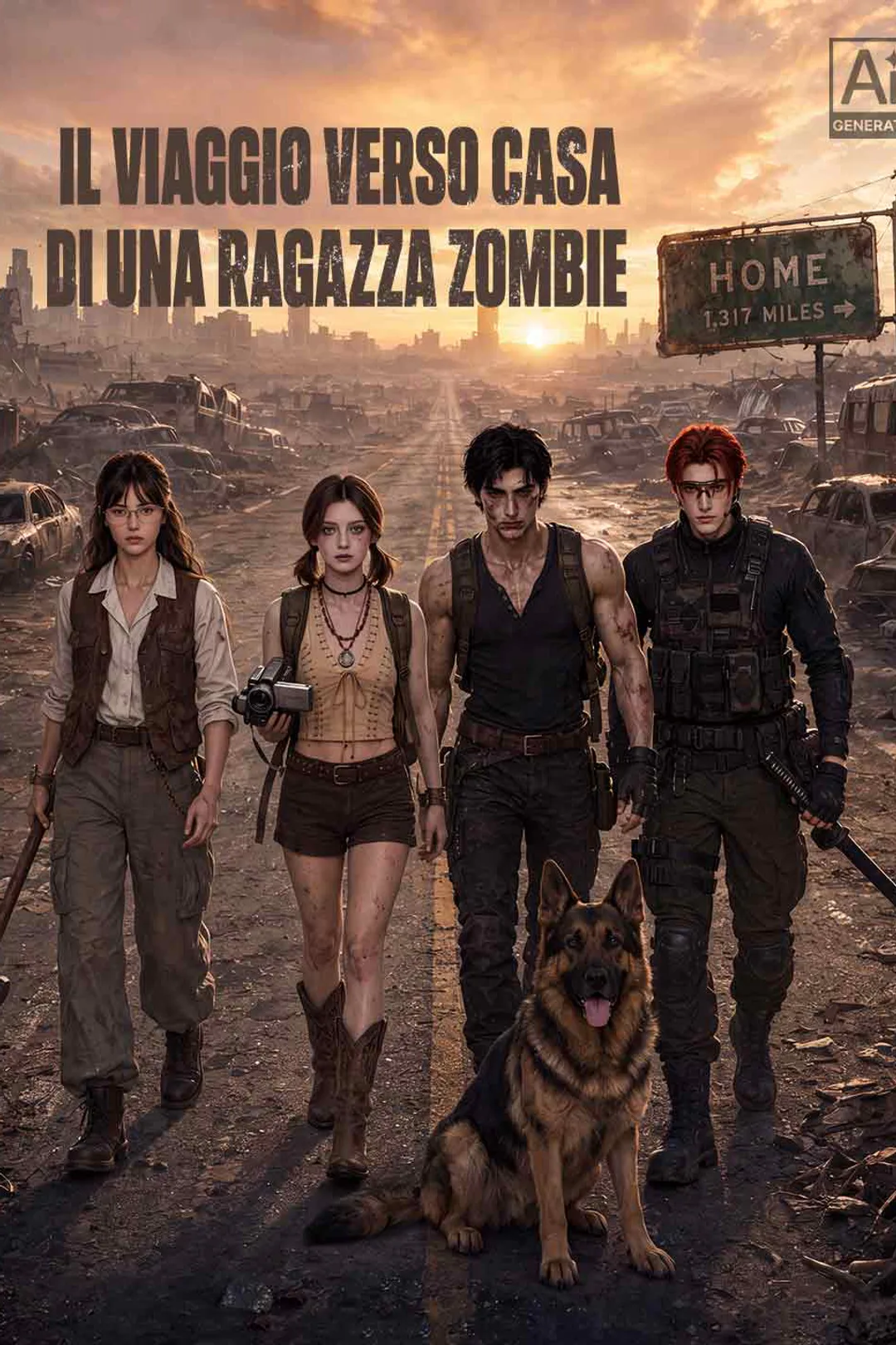 Locandina di Il viaggio verso casa di una ragazza zombie