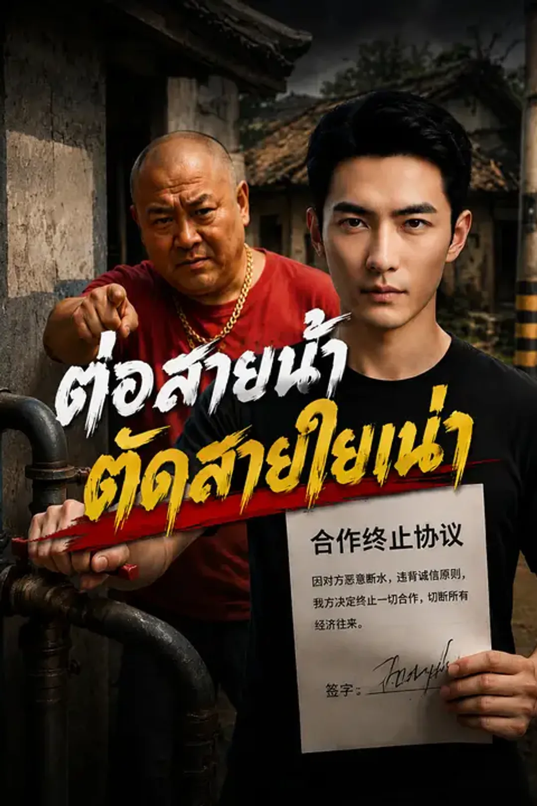 โปสเตอร์ ต่อสายน้ำตัดสายใยเน่า