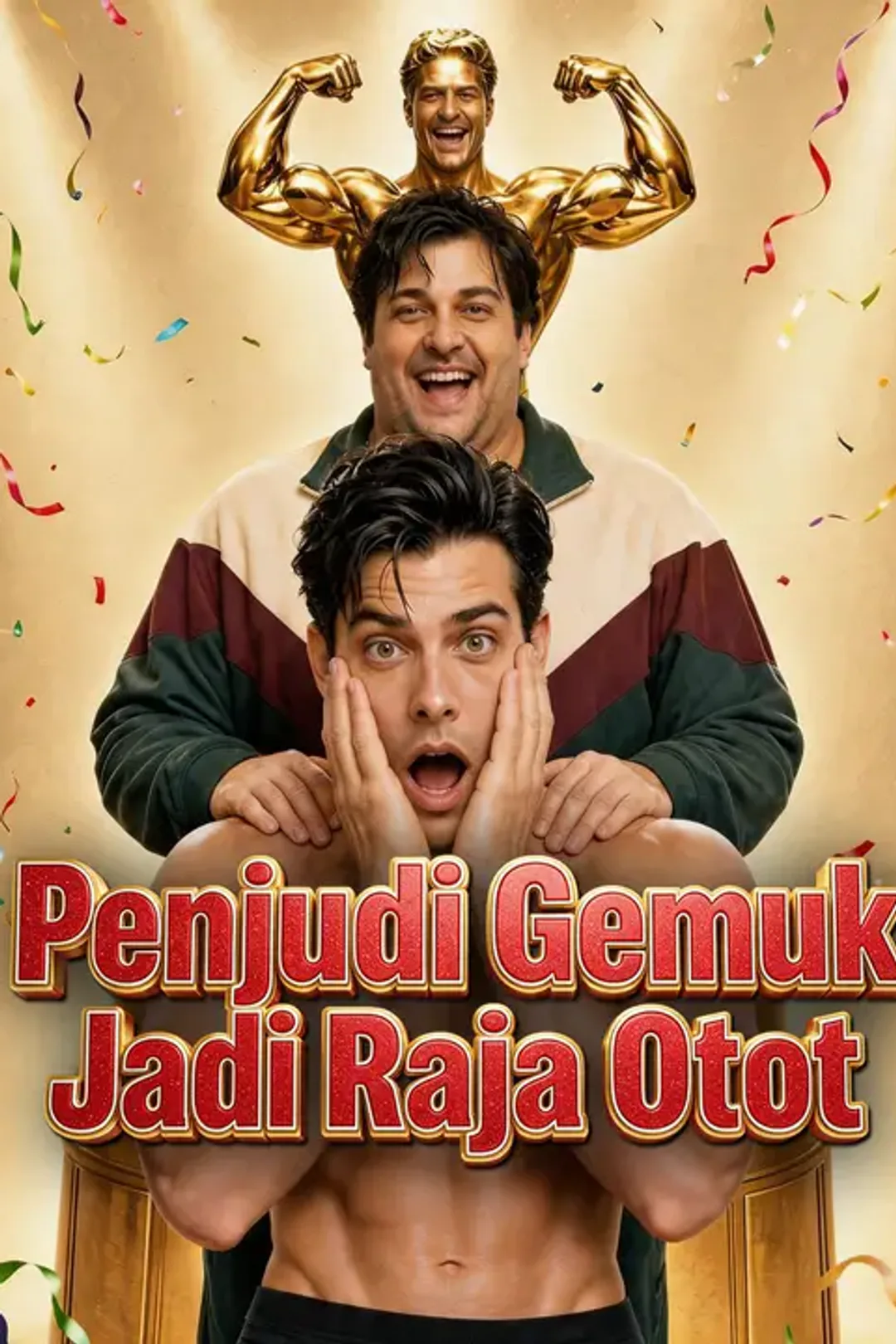 Poster Penjudi Gemuk Jadi Raja Otot