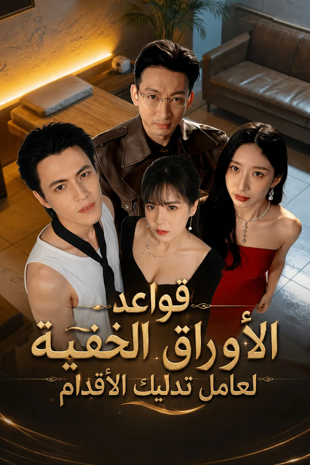ملصق مسلسل «قواعد الأوراق الخفية لعامل تدليك الأقدام»
