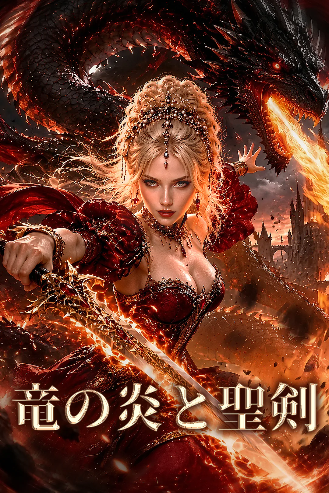 竜の炎と聖剣のポスター