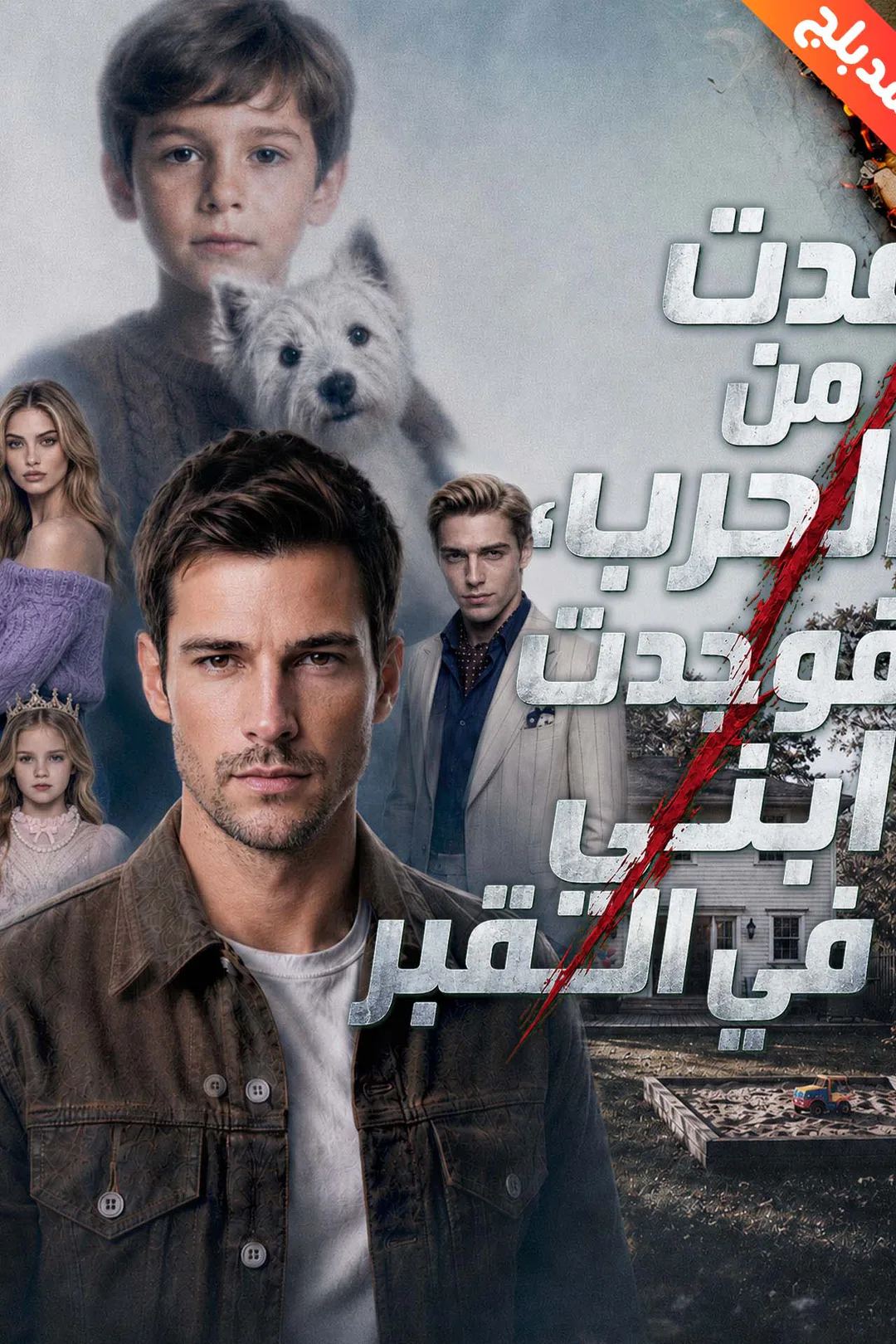 ملصق مسلسل «المدبلج-عدت من الحرب، فوجدت ابني في القبر»