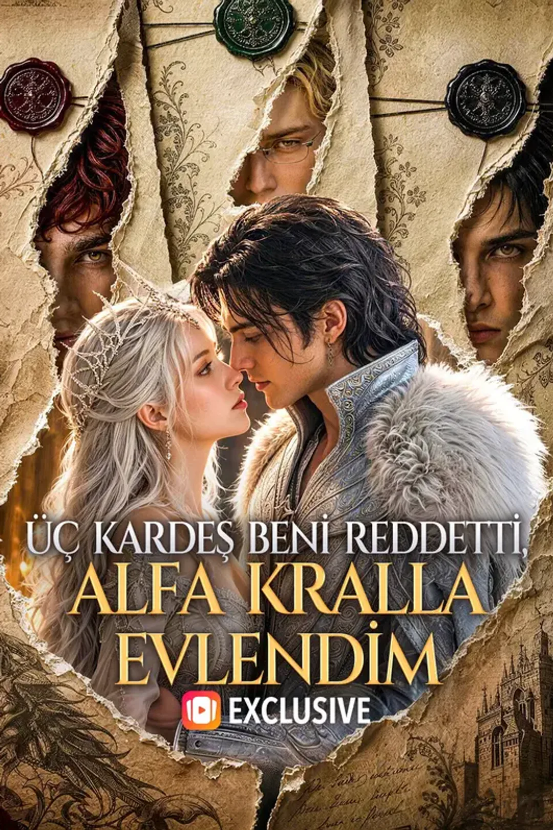 Üç Kardeş Beni Reddetti, Alfa Kralla Evlendim afişi