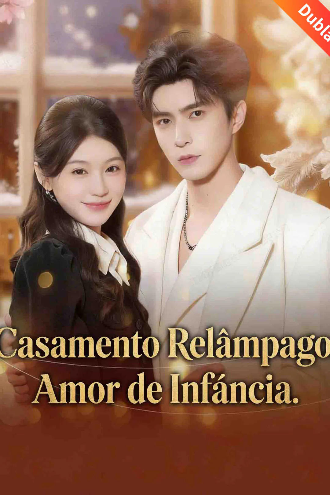 Pôster de Casamento Relâmpago. Amor de Infância.