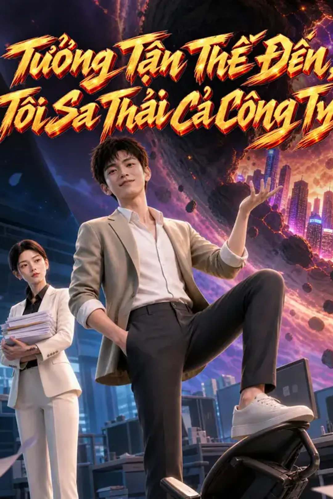 Poster phim Tưởng Tận Thế Đến, Tôi Sa Thải Cả Công Ty