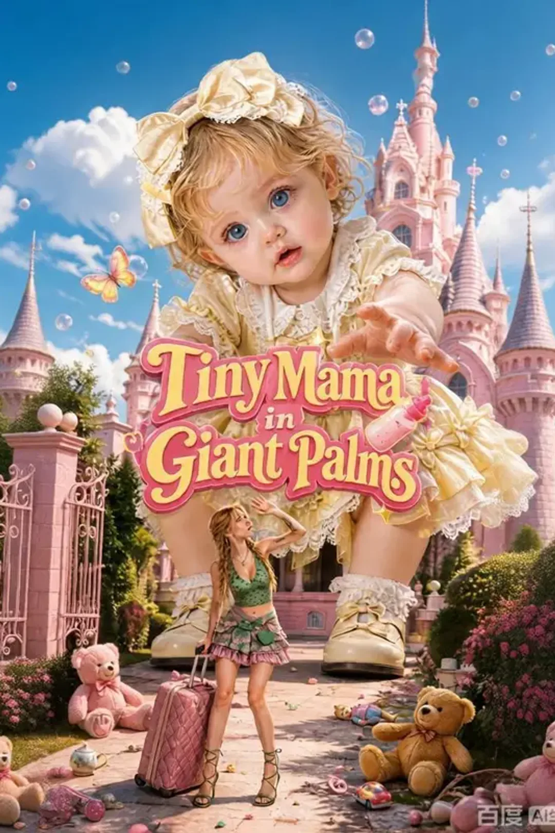 Tiny Mama in Giant Palms poster