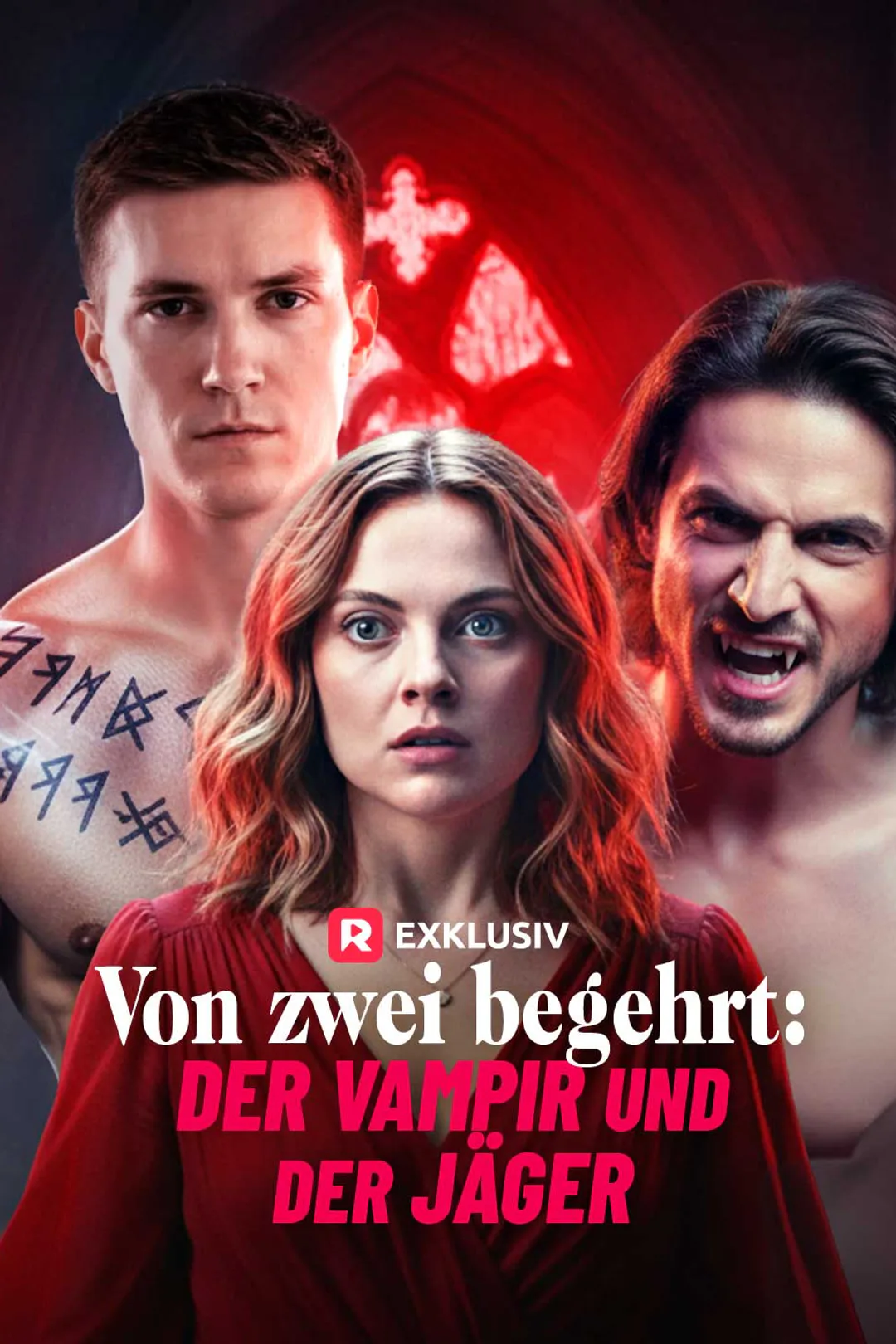 Poster von Von zwei begehrt: der Vampir und der Jäger