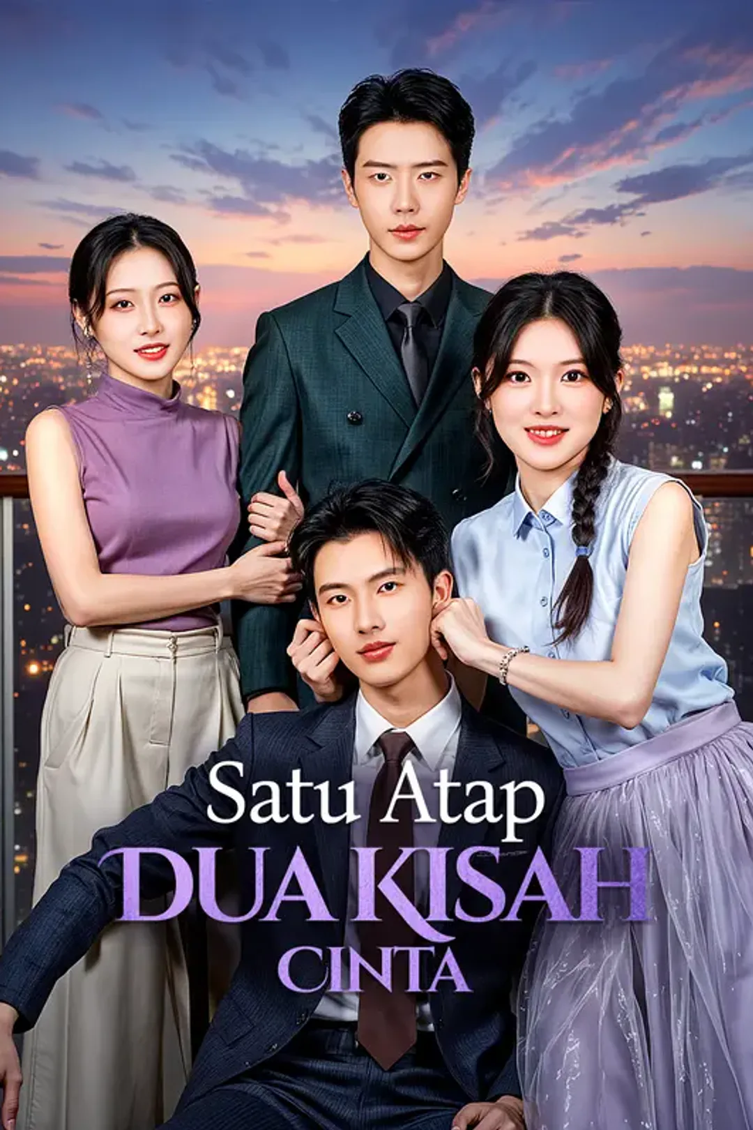 Poster Satu Atap, Dua Kisah Cinta