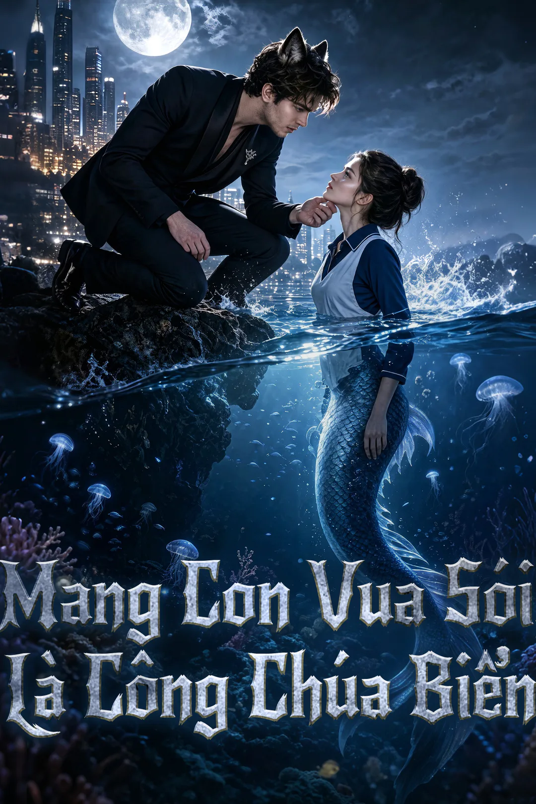 Poster phim Mang Con Vua Sói,Là Công Chúa Biển