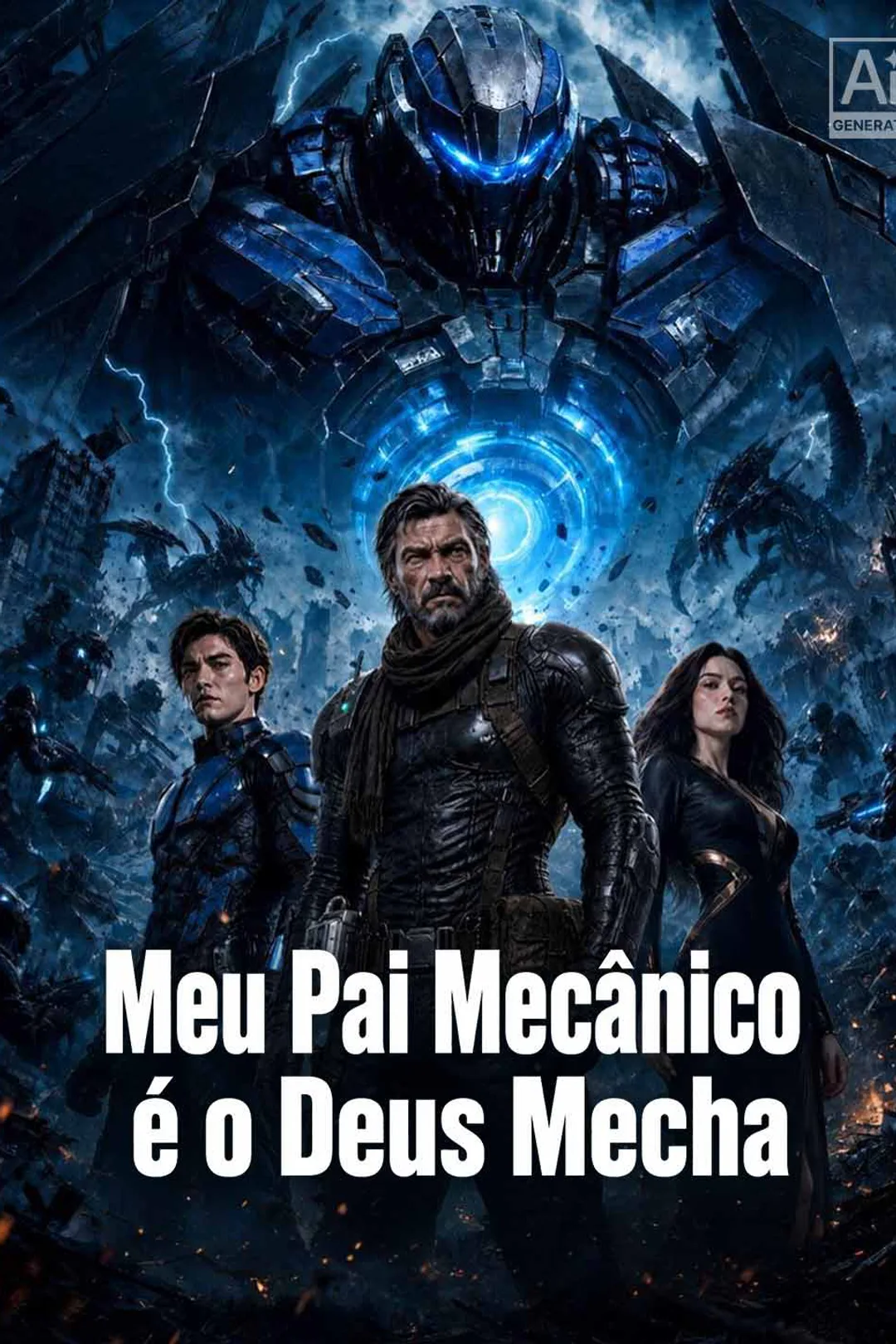 Pôster de Meu Pai Mecânico é o Deus Mecha