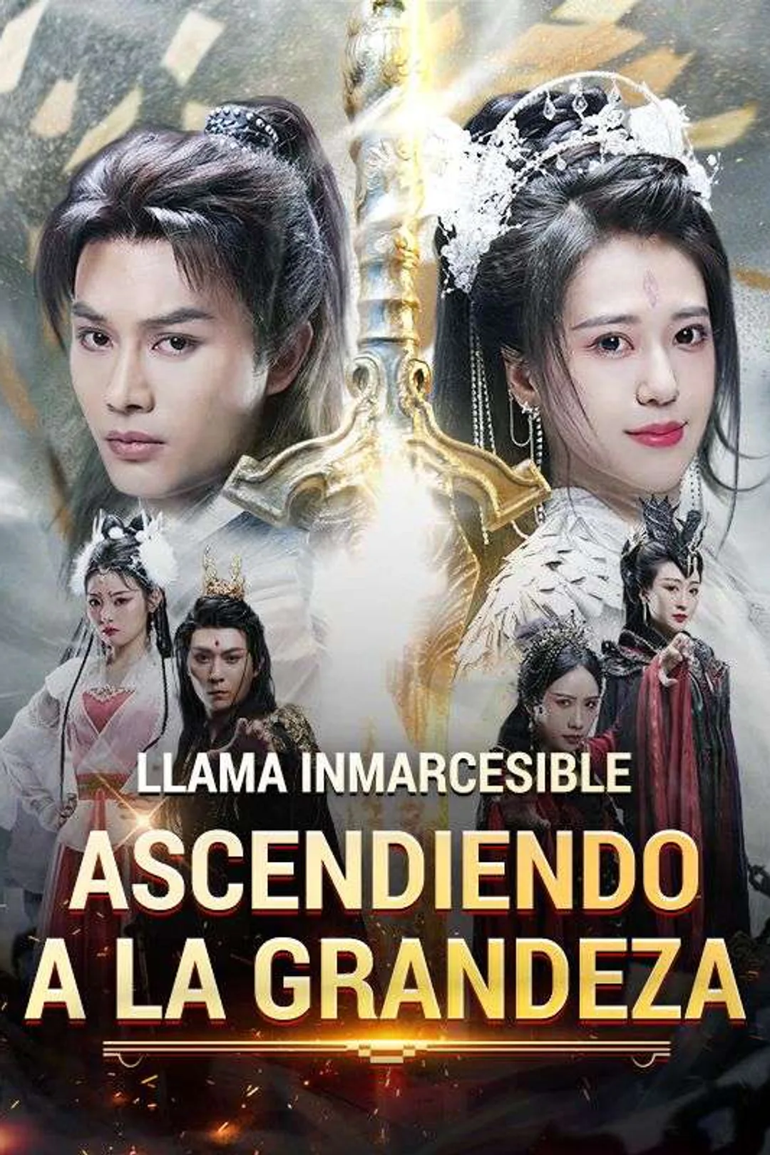 Póster de Llama Inmarcesible: Ascendiendo a la Grandeza