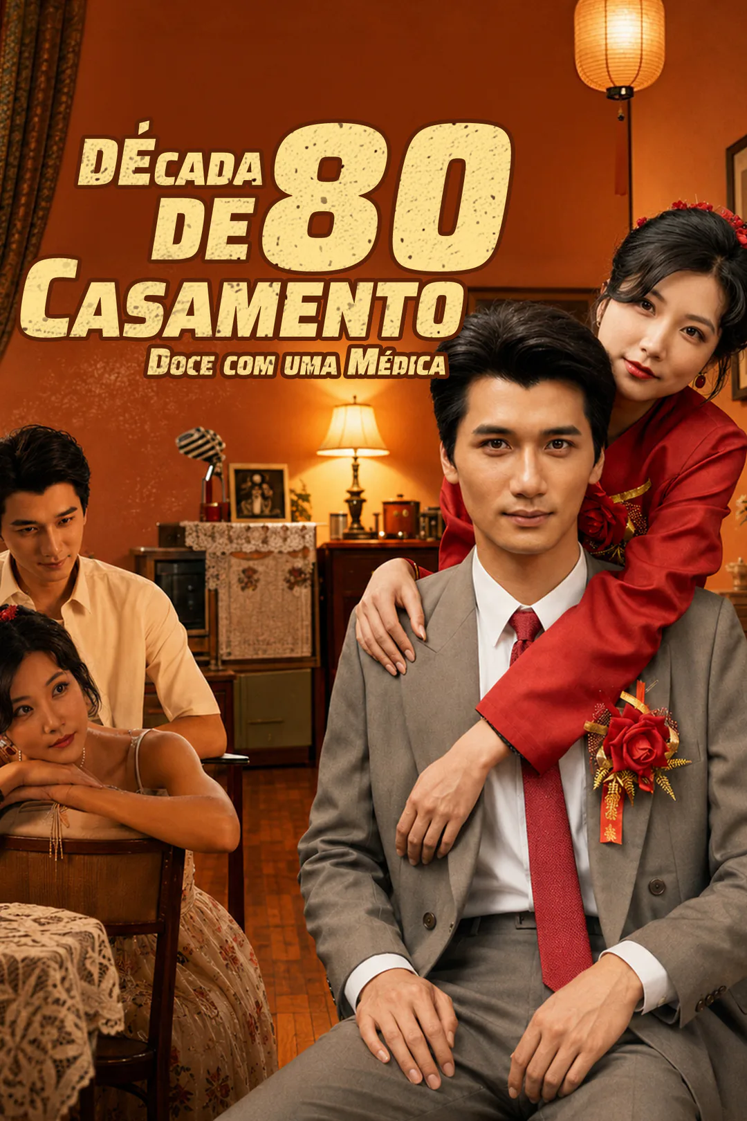 Pôster de Década de 80: Casamento Doce com uma Médica